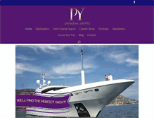 Tablet Screenshot of paradiseyachtcharters.com